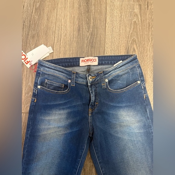 Fiorucci Jeans Naomi Campbell Womens Slim Fitting Denim 27w 34l NWT - Picture 3 of 9